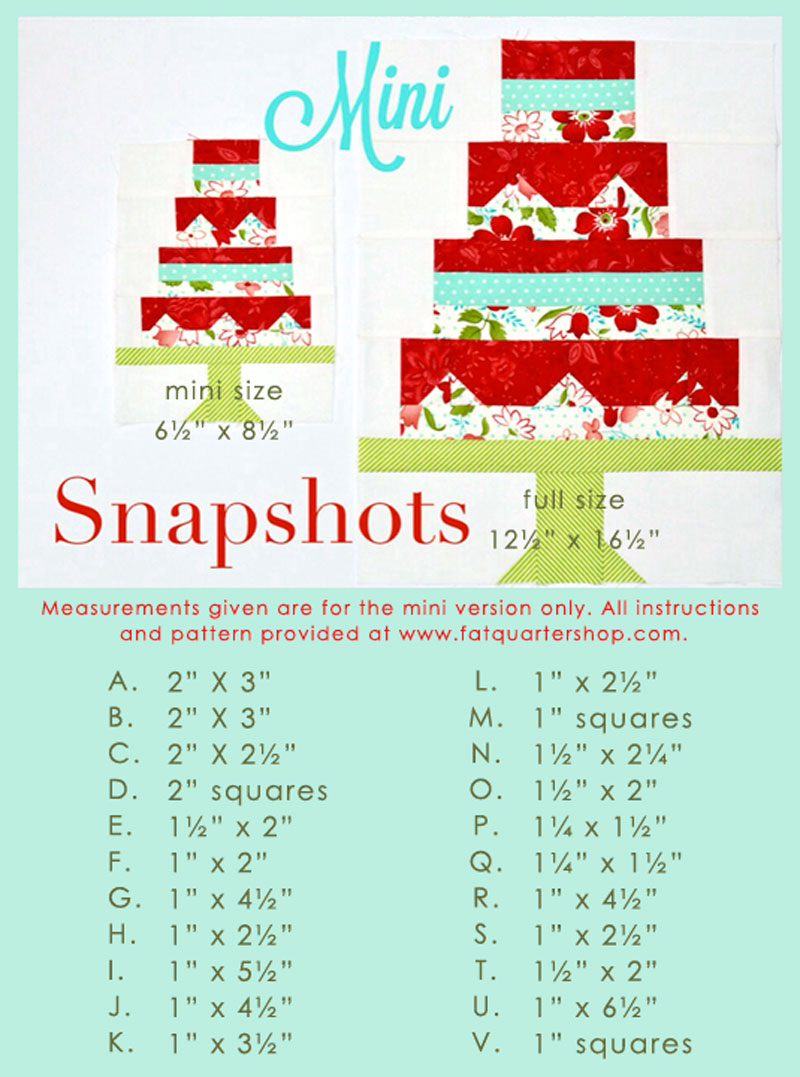 Snapshots Quilt-Along Mini Quilt Block 1 │Out of the Blue Quilts