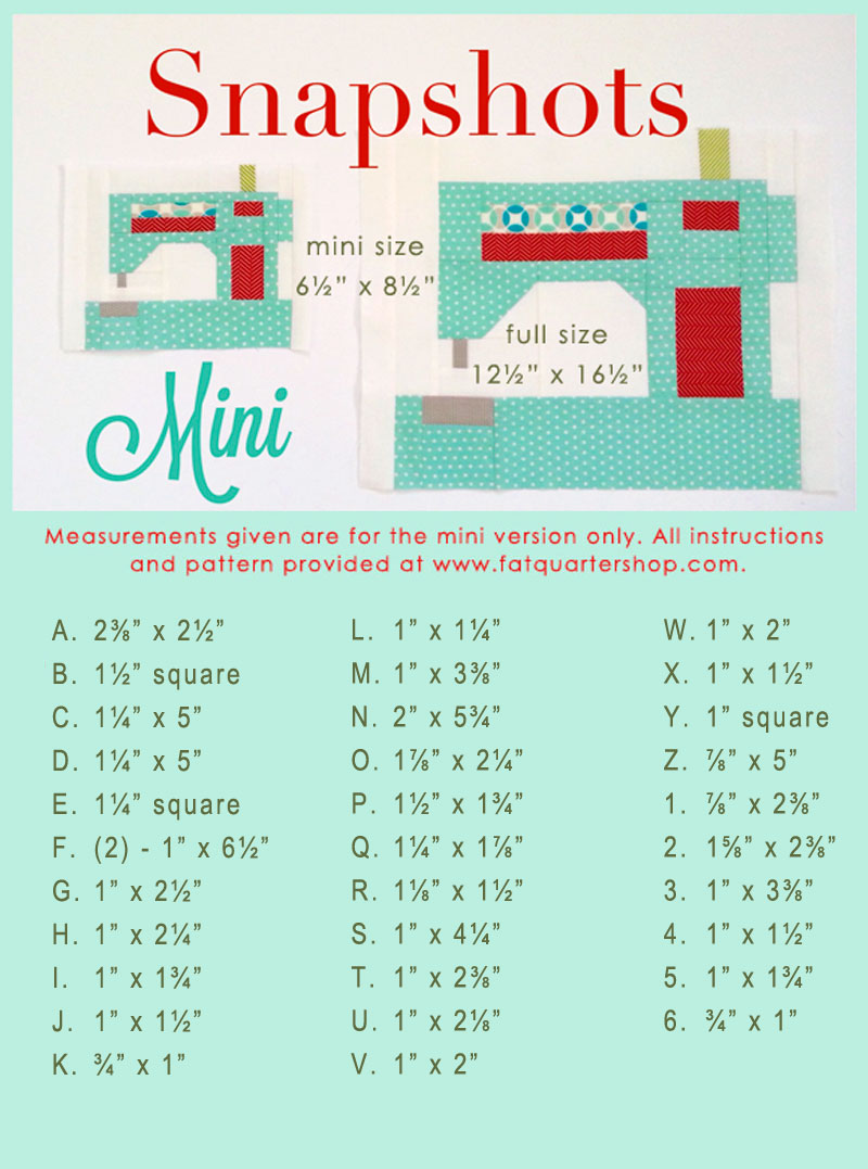 Snapshots Quilt-Along Mini Quilt Block 2 │Out of the Blue Quilts