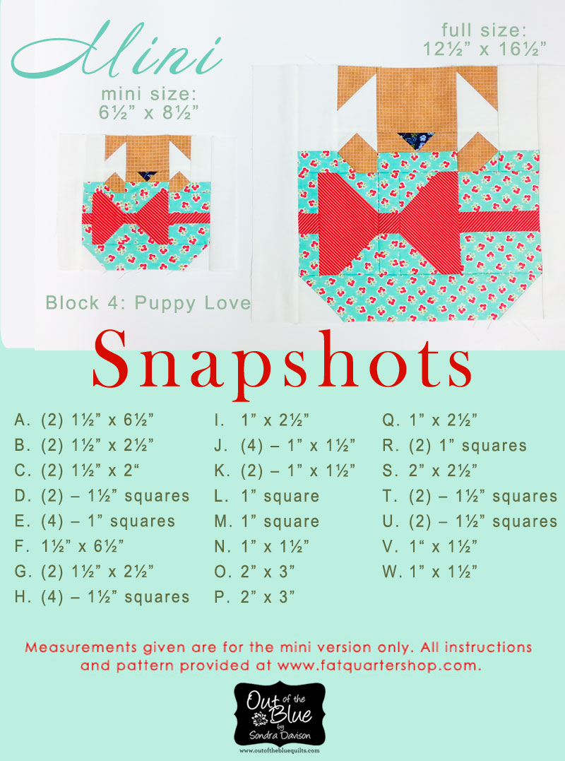 Snapshots Quilt-Along Mini/Full Quilt Block 4 │Out of the Blue Quilts
