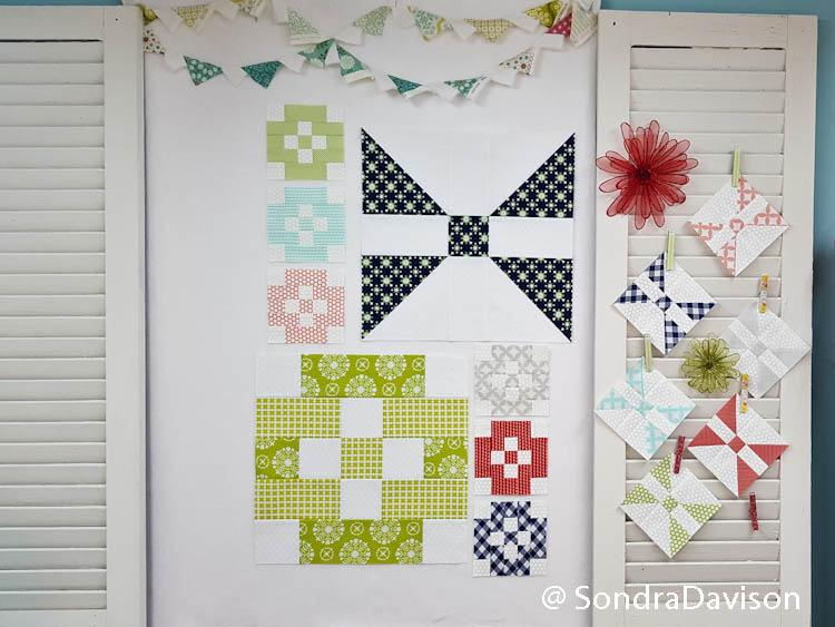 Patchwork Quilt Along Block 2 Diamond Pane by Out of the Blue Quilts