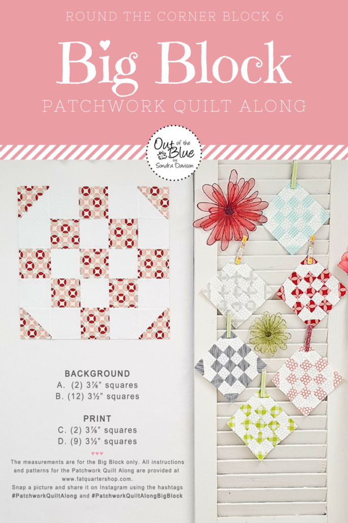 PWQAL Big and Small, Block 6 │ Out of the Blue Quilts by Sondra Davison Instruction PDF