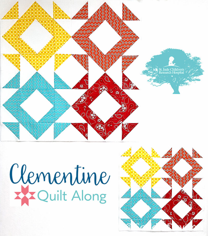 2018 Clementine QAL Block 2 Broken Berries │ Out of the Blue Quilts