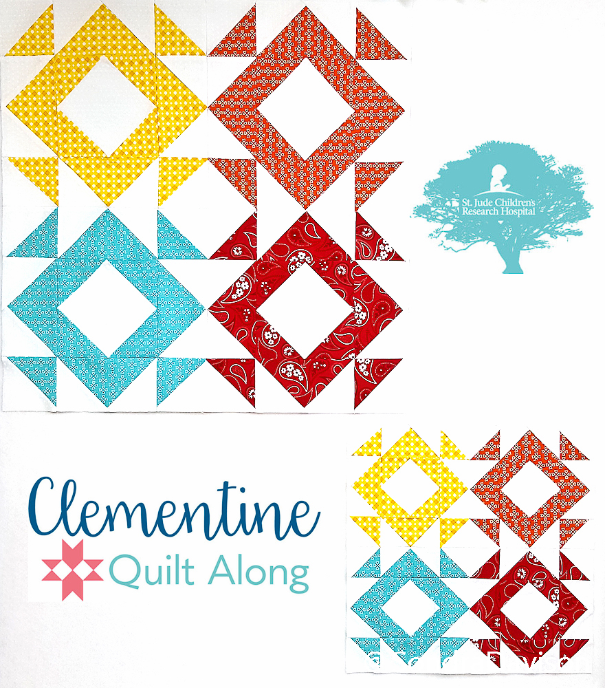 2018 Clementine QAL Block 2 │ Out of the Blue Quilts