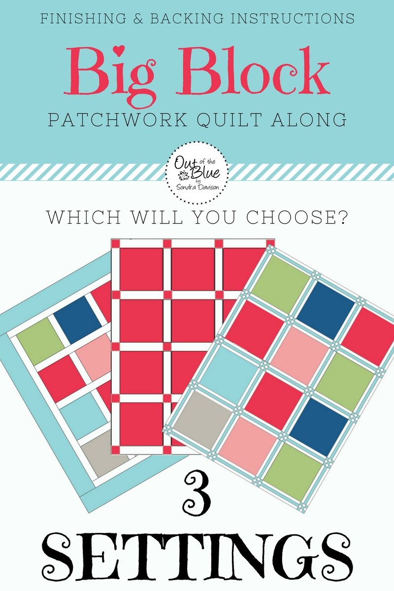 PWQAL Big Block Finishing and Backing │ Out of the Blue Quilts