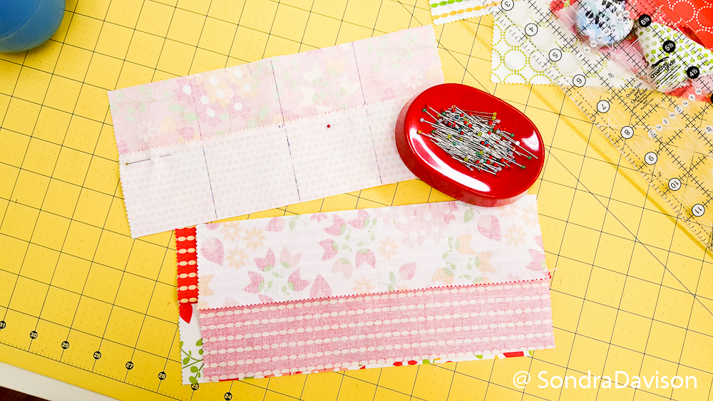 Beginner Charm Pack Placemat │Out of the Blue Quilts by Sondra Davison