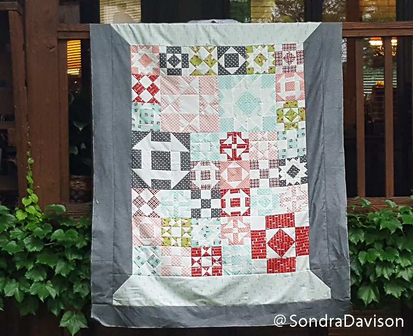 month nine photographing the Threadology Quilt of the FQS QAL